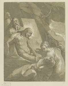 Graflegging van Christus door Andrea Andreani