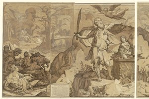 Offer van Isaak door Andrea Andreani
