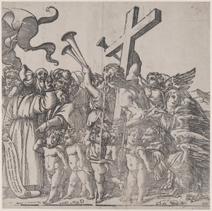 Sectie D: engelen die trompetten blazen etc., uit De Triomf van Christus, 1836