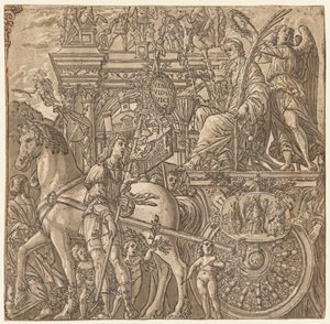 De triomf van Julius Caesar: Caesar triomfantelijk