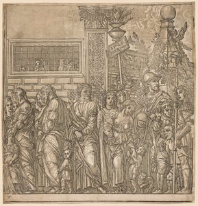 De Triomf van Julius Caesar: Processie van Mannen, Vrouwen en Kinderen