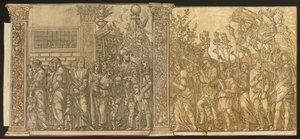 De triomf van Julius Caesar door Andrea Andreani