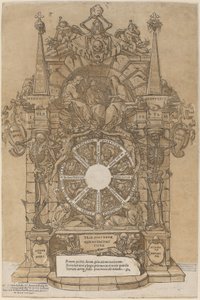 Allegorie op de Dood door Andrea Andreani after Giovanni Fortuna