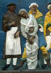 Begrafenis van de doden (detail), 1526-28 door Andrea Della Robbia