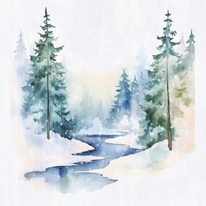 Vredig winterbos