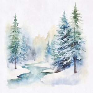 Winterbeek in het bos