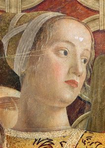 Hoofd van een vrouw, detail
