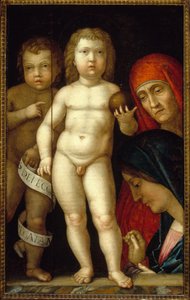 De meester van de wereld door Andrea Mantegna