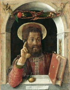 Sint Marcus de Evangelist, ca.1450 door Andrea Mantegna
