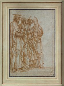 Heiligen Petrus, Paulus, Johannes de Evangelist en Zeno door Andrea Mantegna