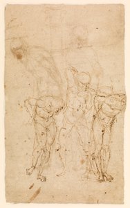 Studies voor Christus aan de Zuil (verso), c.1460-65 (pen & inkt op papier)