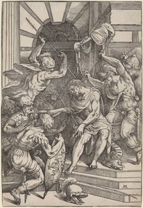 Christus gekroond met doornen door Andrea Meldolla, called Schiavone, after Titian