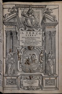 Pagina van het derde van de vier delen over architectuur door Andrea Palladio