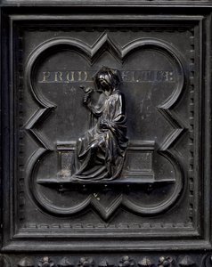 Voorzichtigheid, paneel H van de Zuiddeuren van de Baptisterium van San Giovanni, 1336