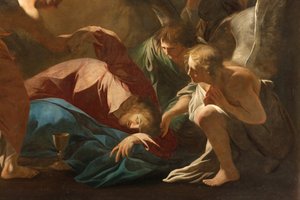 Milaan, Kerk van San Francesco da Paola, Andrea Pozzo, De engelen ondersteunen Jezus in de Hof van Getsemane