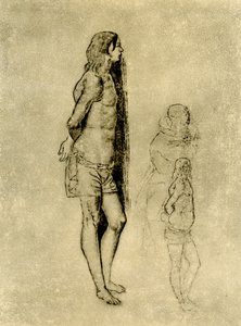 Studie over de St. Sebastian voor het schilderij in Bergamo