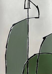 Biologische groene vormen door Andrea Reichhart