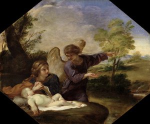 Hagar en Ismaël in de Wildernis