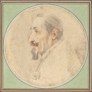 Tekening van paus Alexander VII door Andrea Sacchi