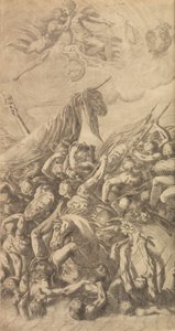 De ontvoering van Helena, 1547 door Andrea Schiavone