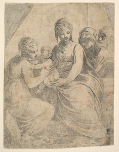 De Maagd en het Kind vergezeld door heiligen, ca. 1540-50