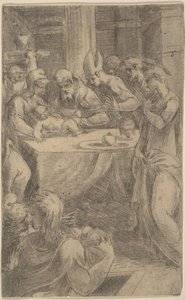 De besnijdenis van Christus, ca. 1542-46 door Andrea Schiavone