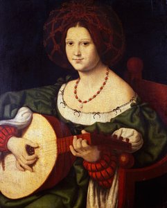 De luitspeler door Andrea Solario