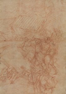 De Slag bij Spoleto door Andrea Vicentino after Titian