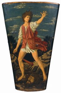 David met het hoofd van Goliath door Andrea del Castagno