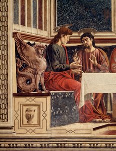 Laatste avondmaal, detail (Filippus en Mattheüs) door Andrea del Castagno