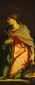 Schilderij van Santa Margherita, Kathedraal van Pisa door Andrea del Sarto