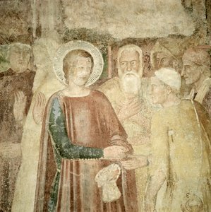 Detail van St. Ranieri in het Heilige Land, midden 14e eeuw door Andrea di Bonaiuto