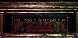 De Madonna van de Gordel (detail) door Andrea di Giusto Manzini