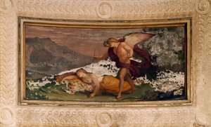 Fresco door Andrea Appiani, Villa Reale, Monza, Italië door Andrea the Elder Appiani