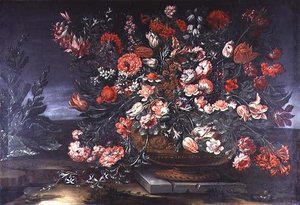 Stilleven van Bloemen door Andrea the Elder Scacciati