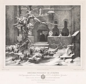 Kerkhof met Sneeuw door Andreas Borum