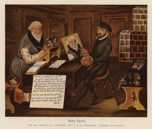 Hans Sachs, Duitse meesterzanger, dichter en toneelschrijver