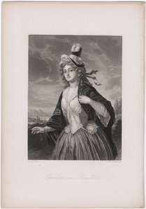 Charlotte von Lengefeld, 1850s door Andreas Johann Fleischmann