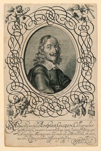 Portret van de kalligraaf Andreas Gulden