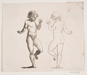 Dansende jongen door Andreas Lillienberg