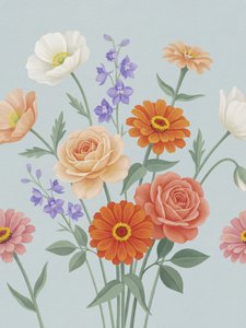 Kleurrijke bloemen in de tuin door Andreas Magnusson