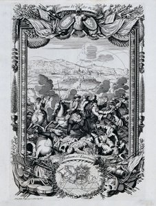 De overwinning van prins Eugenius van Savoye in Italië door Andreas Matthias Wolffgang