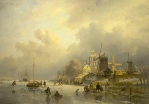 Een Uitzicht op Dortrecht, De Zaagmolen, 1843