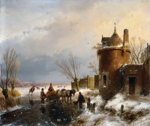 Een winters tafereel