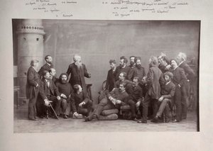 Peredvizhniki De Zwervers, groep Russische kunstenaars, 1888 door Andrei Deniere