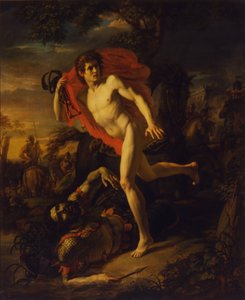 De heldendaad van een jonge man in Kiev in het jaar 968 door Andrei Ivanovich Ivanov