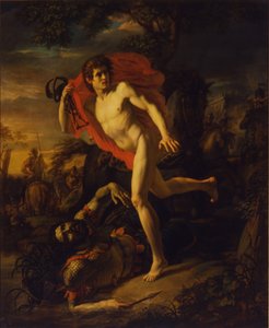 De heldendaad van een jonge man in Kiev in het jaar 968, 1810 door Andrei Ivanovich Ivanov