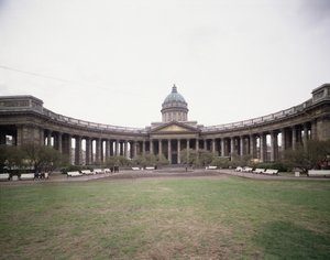 De Kazankathedraal in Sint-Petersburg, 1800-1811
