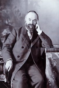 Pyotr Shchukin, Russische kunstverzamelaar, ca. 1890-1900 door Andrei Osipovich Karelin