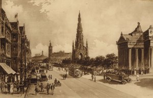 Edinburgh: Princes Street vanaf de Mound